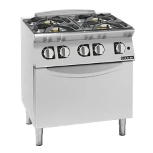 Giorik 4 x Gas Burners / Standard Electric Oven 36 MJ/h burner / 6.7kW oven CG940ET - Hospitality Connect