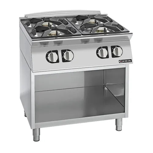 Giorik 700 Series Gas Boiling Tops 4 x Gas Burners On open base CG740GT - Hospitality Connect
