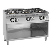 Giorik 700 Series Gas Boiling Tops 6 x Gas Burners On open base CG760GT - Hospitality Connect