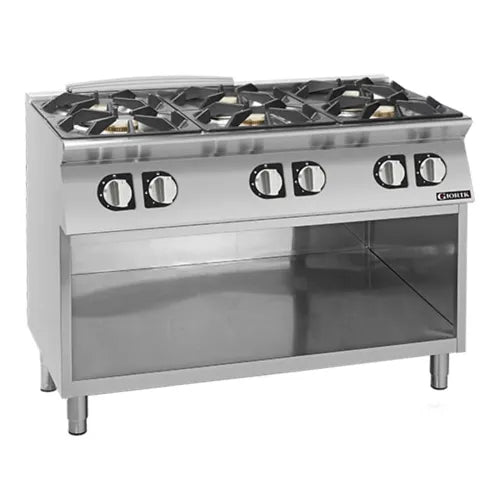 Giorik 700 Series Gas Boiling Tops 6 x Gas Burners On open base CG760GT - Hospitality Connect