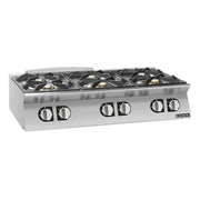 Giorik 700 Series Gas Boiling Tops 6 x Gas Burners Countertop CG760TT - Hospitality Connect