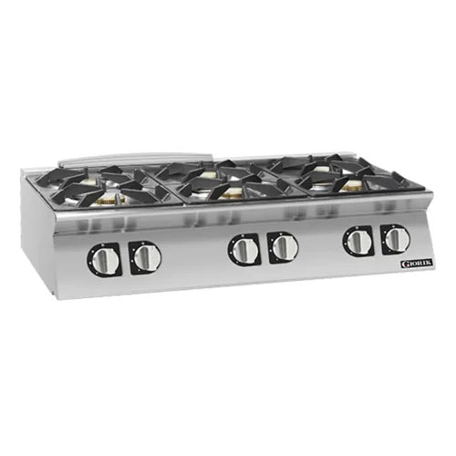 Giorik 700 Series Gas Boiling Tops 6 x Gas Burners Countertop CG760TT - Hospitality Connect