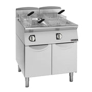 Giorik 21 + 21 Litre, Double Pan - Electric Deep Fryer On enclosed base FE9221T - Hospitality Connect