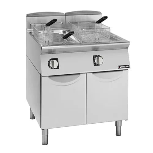 Giorik 21 + 21 Litre, Double Pan - Electric Deep Fryer On enclosed base FE9221T - Hospitality Connect