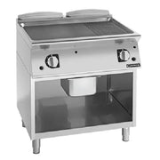 Girorik 800mm - Smooth/Ribbed Mild Steel Plate On open base FMG741GFT - Hospitality Connect