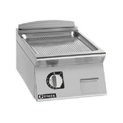 Girorik 400mm - Ribbed Satin Chrome Plate Countertop FRE72TCRXT - Hospitality Connect