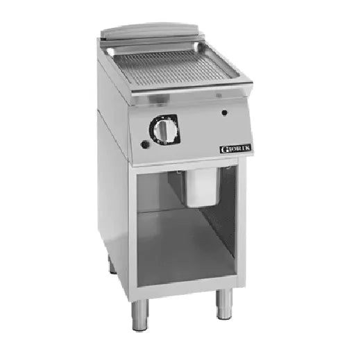 Girorik 400mm - Ribbed Satin Chrome Plate On open base FRG72GCRXT - Hospitality Connect