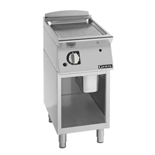 Girorik 800mm - Ribbed Mild Steel Plate On open base FRE741GFT - Hospitality Connect