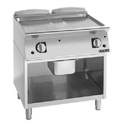 Girorik 800mm - Smooth/Ribbed Satin Chrome Plate On open base FMG741GCRXT - Hospitality Connect
