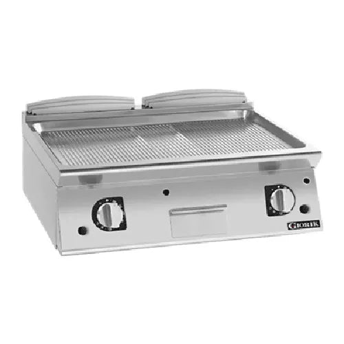 Girorik 800mm - Ribbed Satin Chrome Plate Countertop FRG741TCRXT. - Hospitality Connect