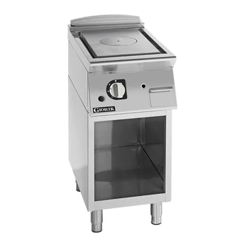 Giorik 700 Series Gas Solid Top 400mm Wide - Gas On open base TG720GT. - Hospitality Connect