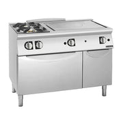 Girorik 2 x Gas Burners / 800mm Wide Target Top On standard gas oven with storage compartment TG76FLT. - Hospitality Connect