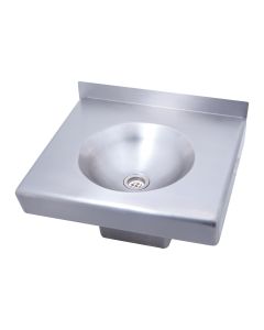3Monkeez Square Disabled Compliant Wall Mounted Stainless Steel Hand Basin HBD-S