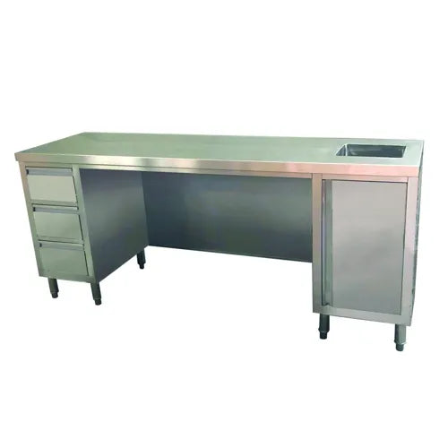 Multipurpose Uti ty Bench with Sink - SS6-2100R-H - Hospitality Connect