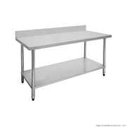 Modular System 0450-7-WBB Economic 304 Grade Stainless Steel Table with splashback 450x700x900 - Hospitality Connect