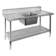 Modular Single Centre Sink Bench & Pot Undershelf SSB7-1200CA. - Hospitality Connect
