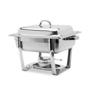 SUNNEX CHAFER HALF STACKABLE POLISHED FITS 1 x 1/2 SIZE S/STEEL