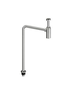 3Monkeez stainless steel adjustable bottle S-trap for 40mm waste, with rubber seals, suitable for 40mm and 50mm DWV plumbing.