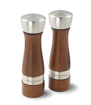 Cole & Mason Oldbury gift set featuring a stylish salt and pepper grinder set on a wooden tray with seasoning shakers.