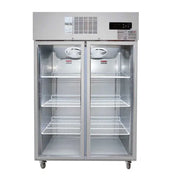 Thermaster Double Door Upright Display Fridge SUCG1000. - Hospitality Connect