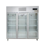 Thermaster Three Door Upright Display Fridge SUCG1500. - Hospitality Connect