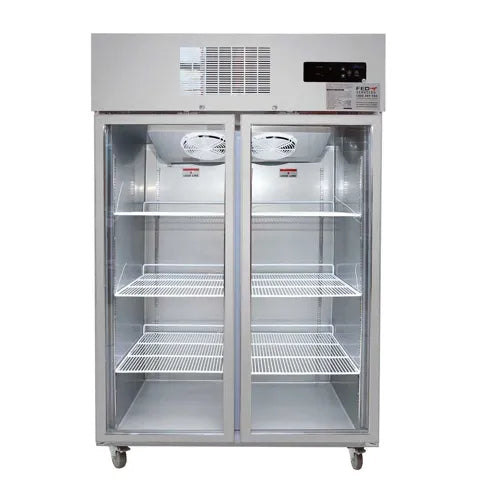 Thermaster Double Door Display Freezer SUFG1000. - Hospitality Connect