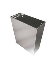 3Monkeez 22L surface mount waste receptacle with satin finish, made of durable 304 stainless steel, designed for waste disposal.