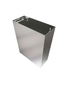 3Monkeez 22L surface mount waste receptacle with satin finish, made of durable 304 stainless steel, designed for waste disposal.