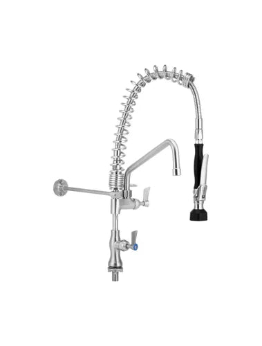 3Monkeez  Inc 12" Pot Filler CLEAN-A-JET- S/S Single Hob Mount Compact Pre Rinse Unit.  T-3M53112-C - Hospitality Connect