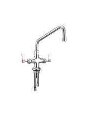 3monkeez GUARDIAN- Dual Hob Mount Tap Body with Standard Swivel Spout. 1/2" FI BSP Inlet Hoses. WELS 3 Star 8LPM. - Hospitality Connect