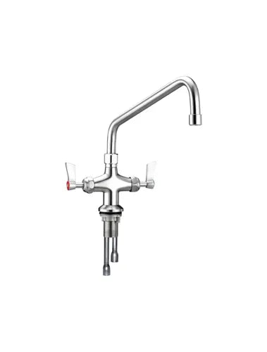 3monkeez GUARDIAN- Dual Hob Mount Tap Body with Standard Swivel Spout. 1/2" FI BSP Inlet Hoses. WELS 3 Star 8LPM. - Hospitality Connect