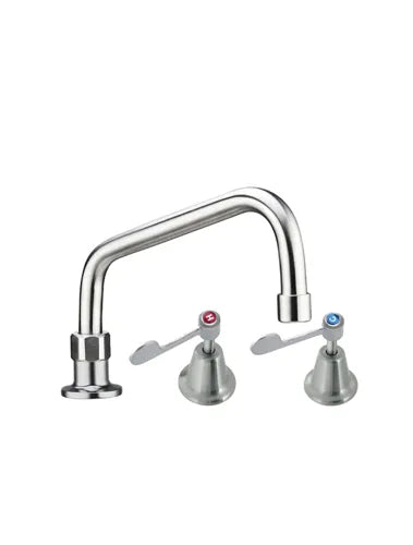 3Monkeez HOB MOUNT AND BASIN STOPS WITH SPOUT 12" Spout T-3MHS12 - Hospitality Connect