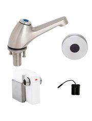 3Monkeez STAINLESS STEEL PILLAR TAPS - SENSOR OPERATED        Battery  T-3MSS-PTSB - Hospitality Connect