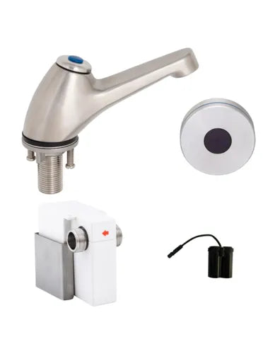 3Monkeez STAINLESS STEEL PILLAR TAPS - SENSOR OPERATED        Battery  T-3MSS-PTSB - Hospitality Connect