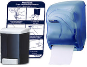 San Jamar Touchless Towel Dispenser with Bulk soap dispenser and Hand washing chart  T1430TBL - Hospitality Connect