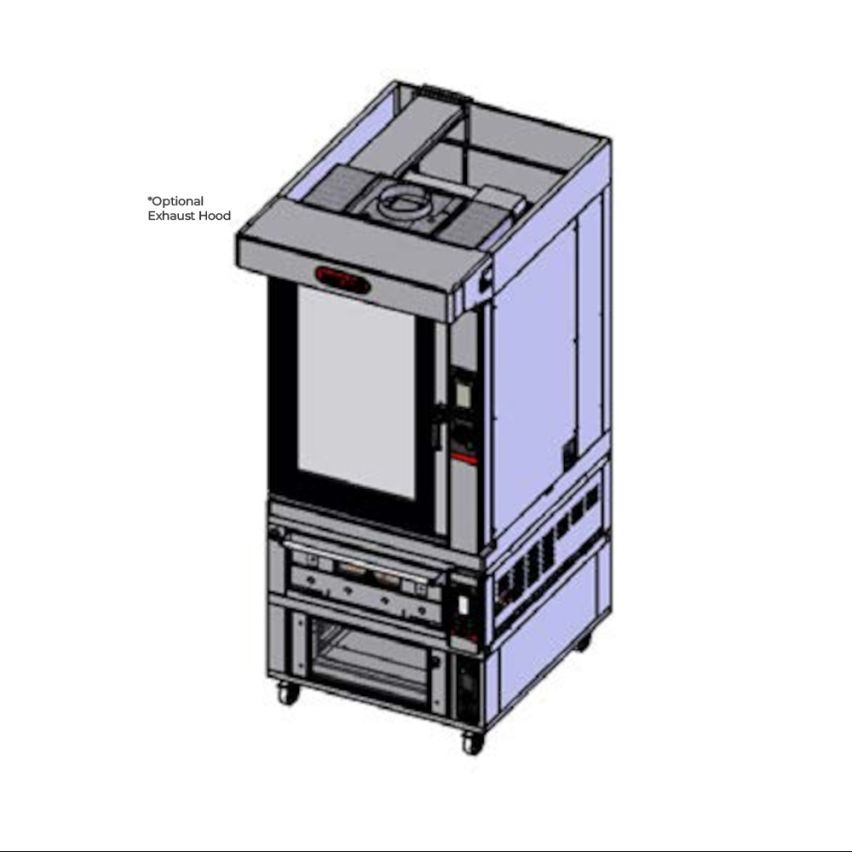 Zanolli TAE101P3 Combi Teorema Baking Tower -10-Tray Convection with ProverTAE101P3