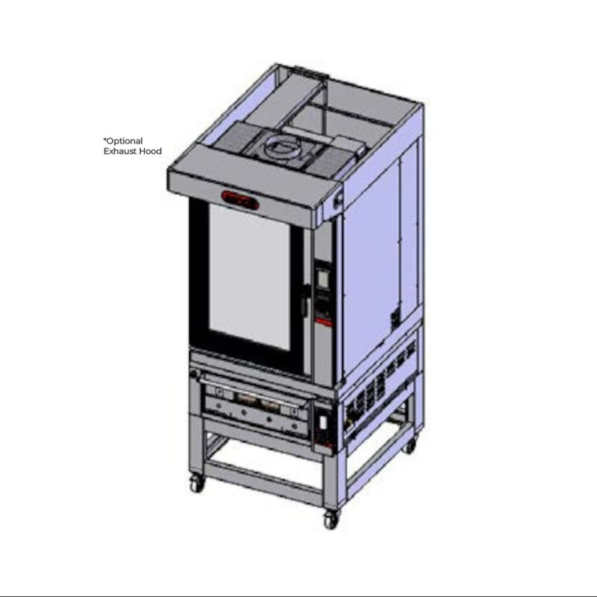 Zanolli TAE101SL Combi Teorema Baking Tower -10-Tray Convection Oven | Mobile standTAE101SL