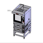 Zanolli TAE62SL Combi Teorema Baking Tower - 6-Tray Convection Oven Mobile StandTAE62SL