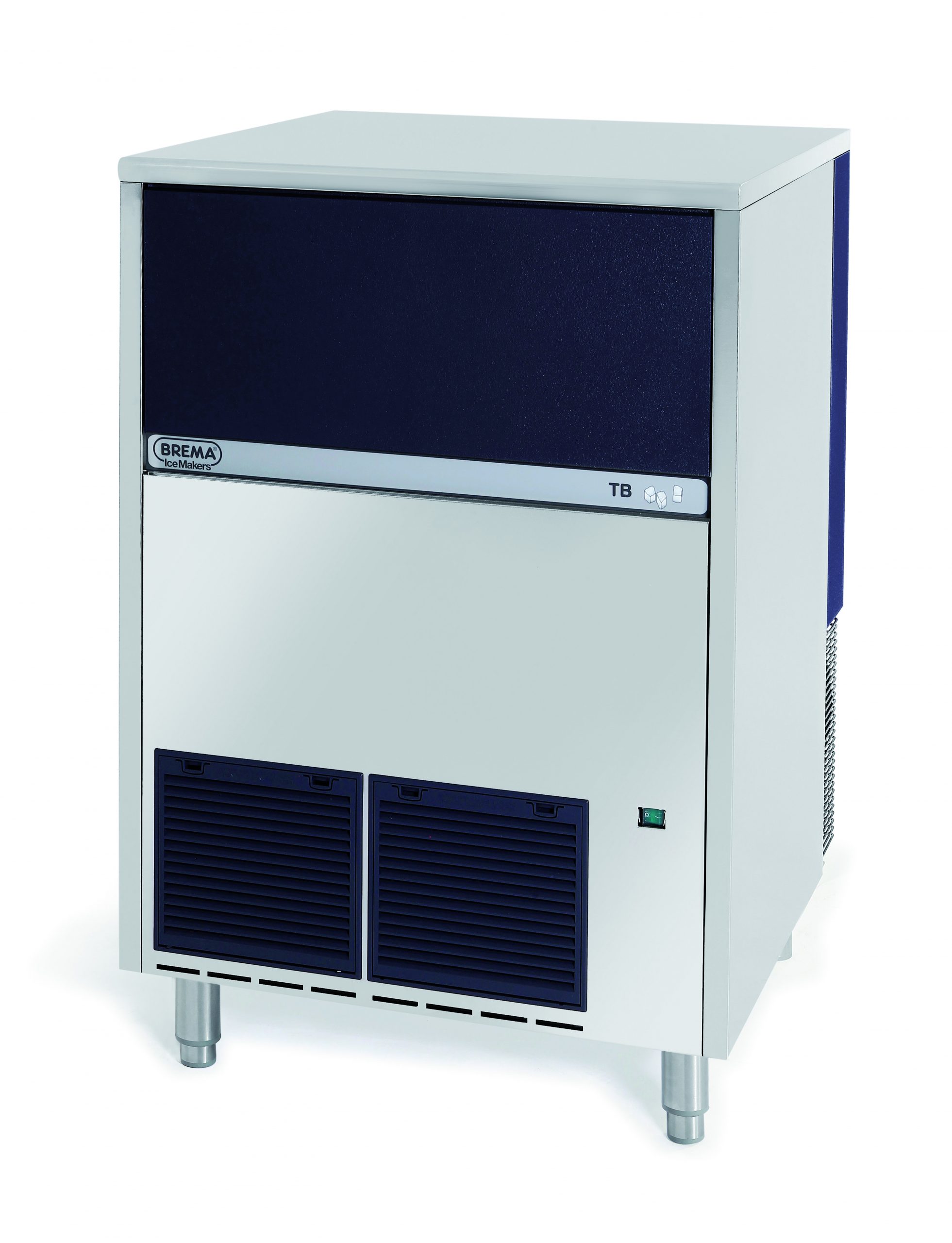 BREMA 140KG PRODUCTION SELF CONTAINED PEBBLE ICE MAKER WITH R290 DRAIN PUMP - Hospitality Connect