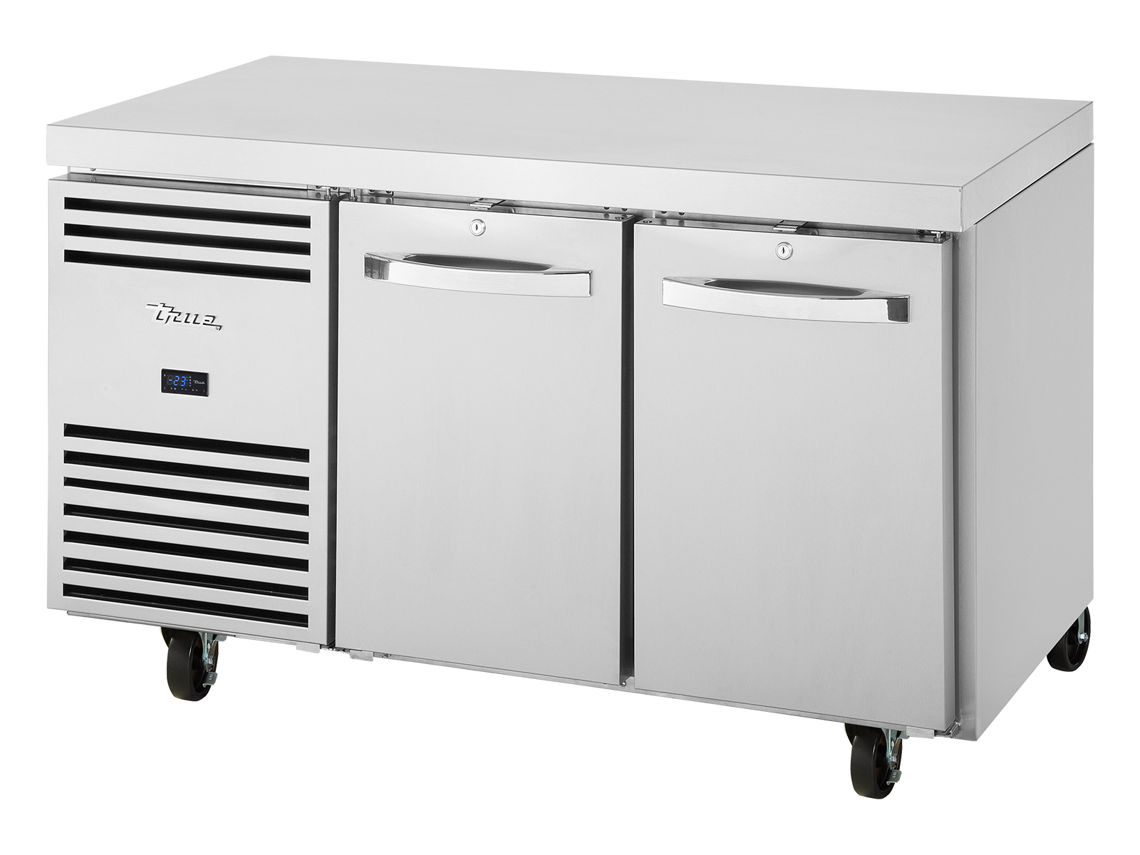 TRUE 1/1 GN Counter Freezer, 2 Section TCF1/2-CL-SS-DL-DR