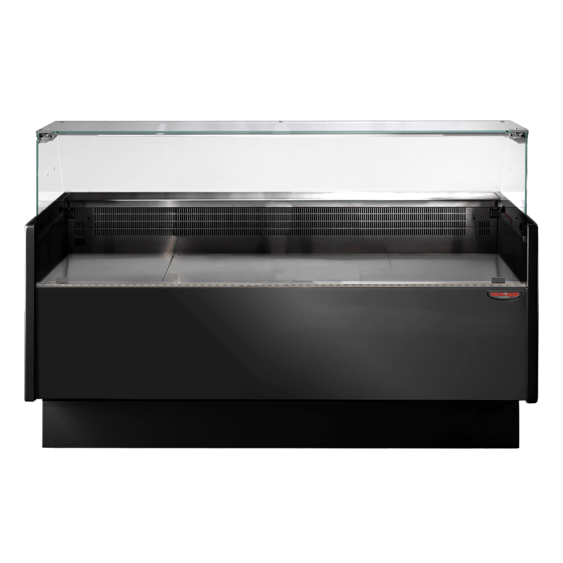 Tecnodom Serie MR80 Black 1520mm Wide Deli Display with Storage and Castors - TDMR-0815B