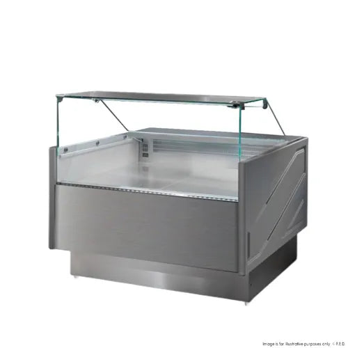 Tecnodom Serie MR 1520mm Wide Deli Display with Storage and Castors TDMR-0915. - Hospitality Connect