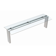 Thermaster top glass sneeze with support with led light for drop in 5*gn1/1 model,1880x549x570mm TGL-5G
