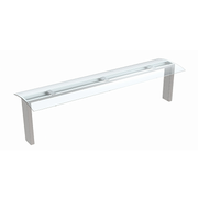 Thermaster top glass sneeze with support with led light for drop in 6*gn1/1 model,2209x549x570mm TGL-6G