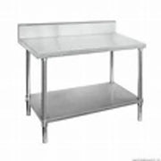 Modular  Economic 304 Grade Stainless Steel Table with splashback 900x600x900 0900-6-WBB. - Hospitality Connect
