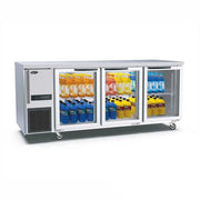 Thermaster Stainless Steel Triple Glass Door Workbench Fridge - TL1800TNG-3D. - Hospitality Connect