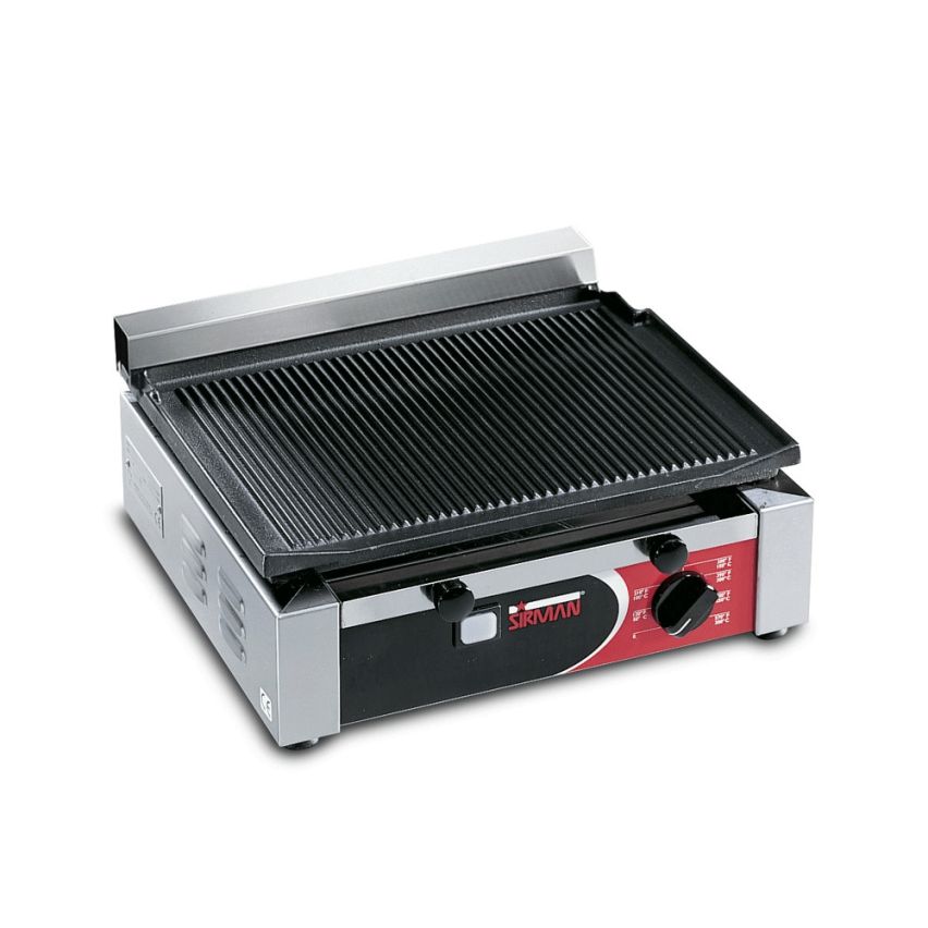 Sirman Cort Top R Cast Iron Single Control Countertop Hotplate with Ribbed Cooking Surface