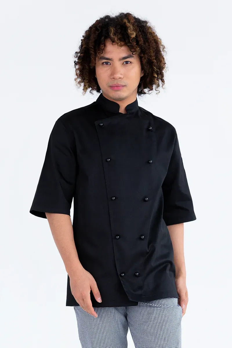Aussie Chef Traditional Black Short Sleeves-2XL Jacket