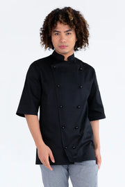 Aussie Chef Traditional Black Short Sleeves-4XL Jacket