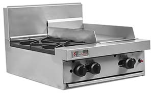 Trueheat RC Series 600mm Top W 2 Burners And 300mm Griddle Plate RCT6-2-3G - Hospitality Connect